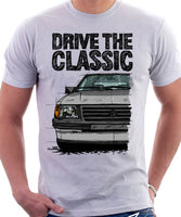 Drive The Classic Opel Corsa A Early Model. T-shirt in White Colour