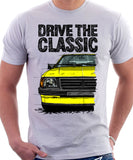 Drive The Classic Opel Corsa A Early Model. T-shirt in White Colour