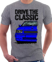 Drive The Classic Opel Corsa A GSI. T-shirt in Heather Grey Colour