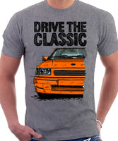 Drive The Classic Opel Corsa A GSI. T-shirt in Heather Grey Colour