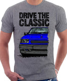 Drive The Classic Opel Corsa A Late Model. T-shirt in Heather Grey Colour