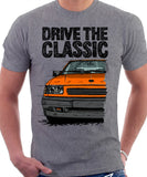 Drive The Classic Opel Corsa A Late Model. T-shirt in Heather Grey Colour