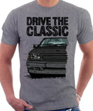 Drive The Classic Opel Corsa A Late Model. T-shirt in Heather Grey Colour