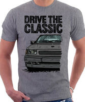 Drive The Classic Opel Corsa A Late Model. T-shirt in Heather Grey Colour