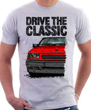 Drive The Classic Opel Corsa A Late Model. T-shirt in White Colour