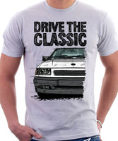 Drive The Classic Opel Corsa A Late Model. T-shirt in White Colour