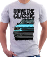 Drive The Classic Opel Corsa A Late Model. T-shirt in White Colour