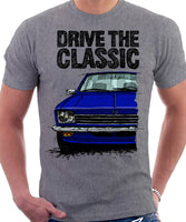 Drive The Classic Opel Kadett C Early Model. T-shirt in Heather Grey Colour