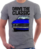 Drive The Classic Opel Manta A. T-shirt in Heather Grey Colour