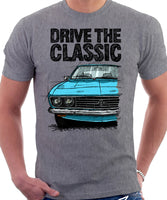 Drive The Classic Opel Manta A. T-shirt in Heather Grey Colour