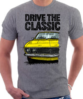 Drive The Classic Opel Manta A. T-shirt in Heather Grey Colour