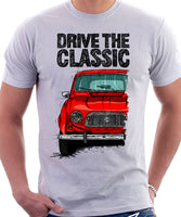 Drive The Classic Renault 4 1961 Model. T-shirt in White Colour