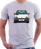 Renault Twingo Early Model. T-shirt in White Color