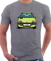 Renault Twingo Late Model. T-shirt in Heather Grey Color