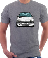 Renault Twingo Late Model. T-shirt in Heather Grey Color