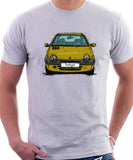 Renault Twingo Late  Model. T-shirt in White Color