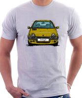 Renault Twingo Late Halogen Model. T-shirt in White Color