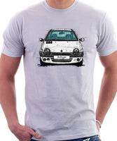 Renault Twingo Late Halogen Model. T-shirt in White Color