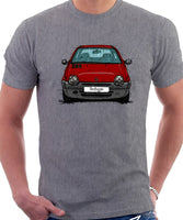 Renault Twingo Mid Model. T-shirt in Heather Grey Color