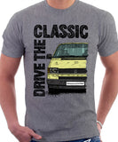 Drive The Classic VW Transporter T4 Early Model Black Bumper . T-shirt in Heather Grey Colour