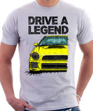 Drive The Legend Subaru Impreza Bugeye WRX. T-shirt in White Colour