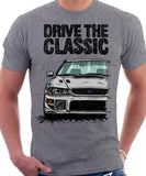 Drive The Classic Subaru Impreza WRX 1st Gen. T-shirt in Heather Grey Colour