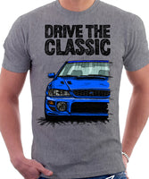 Drive The Classic Subaru Impreza WRX 1st Gen. T-shirt in Heather Grey Colour