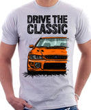 Drive The Classic Subaru Impreza WRX 1st Gen. T-shirt in White Colour