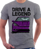 Drive A Legend Toyota Celica 7 Generation Facelift Model. T-shirt in Heather Grey Colour