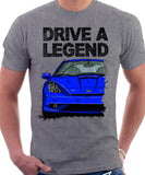 Drive A Legend Toyota Celica 7 Generation Facelift Model. T-shirt in Heather Grey Colour