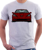 Toyota Celica 7 Generation Prefacelift Model. T-shirt in White Colour