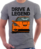 Drive A Legend Toyota Celica 7 Generation Prefacelift Model. T-shirt in Heather Grey Colour