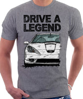 Drive A Legend Toyota Celica 7 Generation Prefacelift Model. T-shirt in Heather Grey Colour