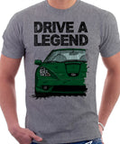 Drive A Legend Toyota Celica 7 Generation Prefacelift Model. T-shirt in Heather Grey Colour