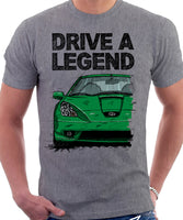 Drive A Legend Toyota Celica 7 Generation Prefacelift Model. T-shirt in Heather Grey Colour