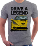 Drive A Legend Toyota Celica 7 Generation Prefacelift Model. T-shirt in Heather Grey Colour