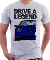 Drive A Legend Toyota Celica 7 Generation Prefacelift Model. T-shirt in White Colour