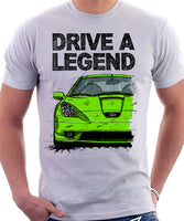 Drive A Legend Toyota Celica 7 Generation Prefacelift Model. T-shirt in White Colour