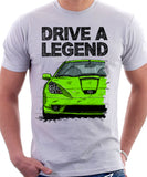 Drive A Legend Toyota Celica 7 Generation Prefacelift Model. T-shirt in White Colour