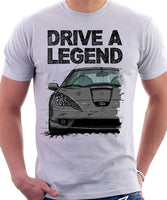 Drive A Legend Toyota Celica 7 Generation Prefacelift Model. T-shirt in White Colour