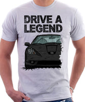 Drive A Legend Toyota Celica 7 Generation Prefacelift Model. T-shirt in White Colour