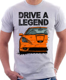 Drive A Legend Toyota Celica 7 Generation Prefacelift Model. T-shirt in White Colour