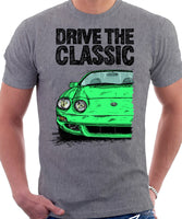 Drive The Classic Toyota Celica 6 Generation Facelift. T-shirt in Heather Grey Colour