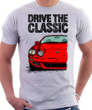 Drive The Classic Toyota Celica 6 Generation Facelift. T-shirt in White Colour