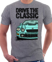 Drive The Classic Toyota Celica 6 Generation ST205 GT4. T-shirt in Heather Grey Colour