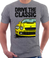 Drive The Classic Toyota Celica 6 Generation ST205 GT4. T-shirt in Heather Grey Colour