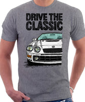 Drive The Classic Toyota Celica 6 Generation ST205 GT4. T-shirt in Heather Grey Colour