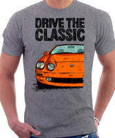 Drive The Classic Toyota Celica 6 Generation Prefacelift. T-shirt in Heather Grey Colour