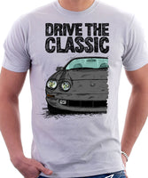 Drive The Classic Toyota Celica 6 Generation Prefacelift. T-shirt in White Colour