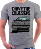 Drive The Classic Toyota Supra Mk3 Early Model. T-shirt in Heather Grey Colour